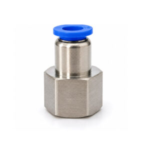 Złączka wtykowa do przewodu 12 mm z gwintem wewnętrznym 1/4 cala, korpus niklowany