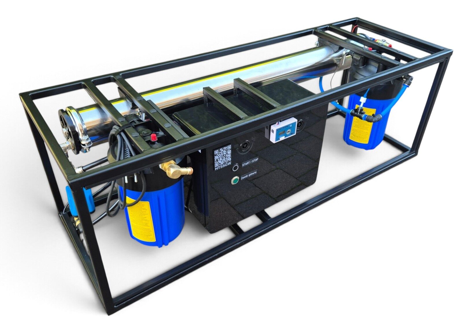 CleanOne Apex Mobile — wymiary modułu filtracji 122 × 42 × 42 cm